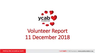Volunteer Report December 2018: Stats, Demographics & International Participation
