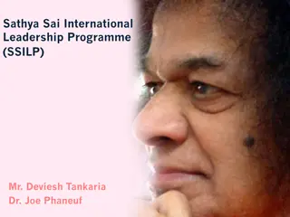 Sathya Sai International Leadership Programme Modules and Timeline