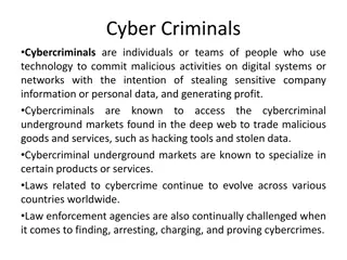 Different Types of Cyber Criminals and Their Tactics