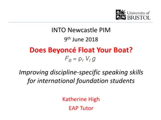 Enhancing Discipline-Specific Speaking Skills for International Foundation Students