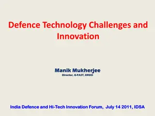 Innovations in Defence Technology Challenges and Solutions