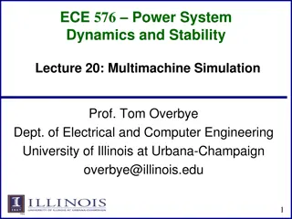 Power System Dynamics and Stability - Multimachine Simulation