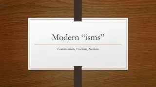 Modern Political Ideologies - Communism, Fascism, Nazism