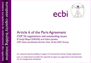 Article 6 of the Paris Agreement and Mechanisms for Climate Change Mitigation and Sustainable Development