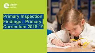 Transforming Lives Through Primary Curriculum Insights 2018-19
