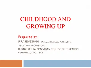 Childhood and Growth: Physical, Cognitive, and Moral Development