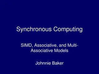 Associative Computing Models by Johnnie Baker