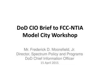 Innovative Spectrum Technologies in DoD Spectrum Access Research