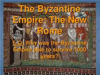 Survival Secrets of the Byzantine Empire: New Rome's Legacy