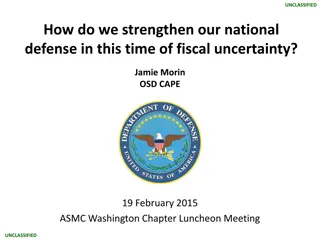 Strengthening National Defense in Times of Fiscal Uncertainty