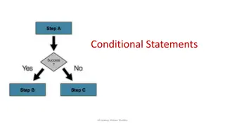Conditional Statements in C#