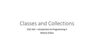 Object-Oriented Programming: Classes, Collections, and Equality Testing