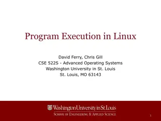 Program Execution in Linux