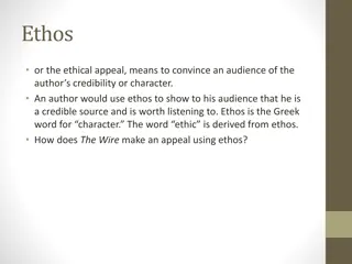 Analyzing The Wire: Ethos, Logos, Pathos, and Ethnography