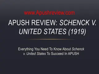 Key Insights into Schenck v. United States (1919) and Its Impact on Free Speech