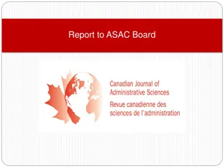 ASAC Board Report and CJAS Updates