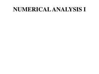 Numerical Analysis: Methods for Efficient Problem Solving