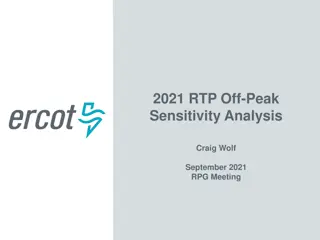 Off-Peak Sensitivity Analysis for 2021 RTP