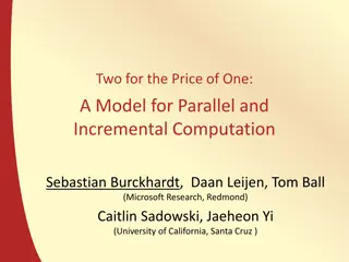 A Model for Parallel and Incremental Computation