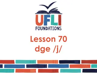 Master Pronunciation with Lesson 70dge./j/