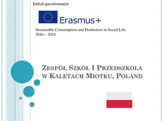 Initial Questionnaire on Sustainable Consumption and Production in Social Life 2016-2018