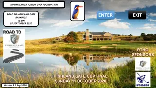 Road to Highland Gate Junior Golf Rankings and Leaderboard Summary