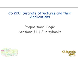 Propositional Logic and Logical Operators in Computer Science