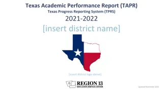 Texas Academic Performance Report 2021-2022 Overview