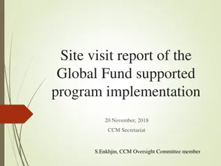 Mongolian Global Fund Supported Program Implementation Update