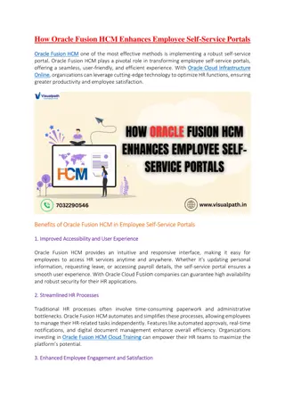 Oracle Fusion Cloud HCM Online Training - Visualpath
