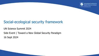 Toward a New Global Security Paradigm: Insights on Sustainability, Challenges, and Transformations