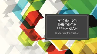 Zephaniah: A Dive into Prophetic Messages