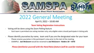 Team Voting Registration Instructions for 2022 General Meeting