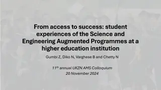 Extended Curriculum Programmes in Science and Engineering at UKZN