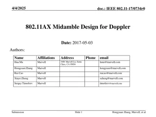 Midamble Design for Doppler in IEEE 802.11ax