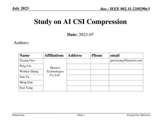Study on AI CSI Compression Using VQVAE for IEEE 802.11-23
