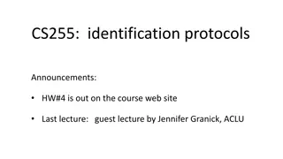 Identification Protocols Overview and Applications in Security