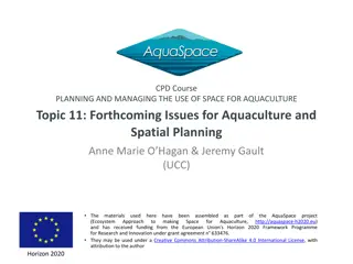 Challenges and Future Prospects for Aquaculture Spatial Planning