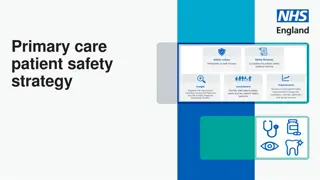 Enhancing Patient Safety in Primary Care: NHS Strategy Overview