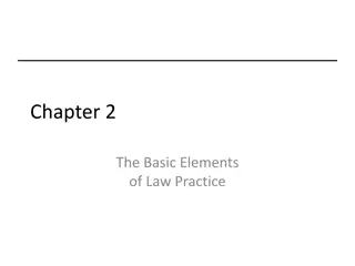 Basic Elements of Law Practice