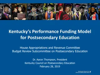 Kentucky's Performance Funding Model Overview