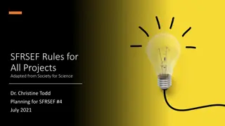 Ethical Standards and Rules for SFRSEF Projects