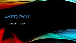 Larry Page: Co-Founder of Google and Tech Visionary
