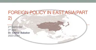 Foreign Policy in East Asia: Part 2