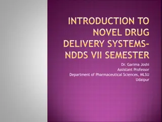 Innovative Drug Delivery Systems: Enhancing Therapeutic Efficacy