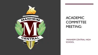 Manheim Central High School Academic Updates