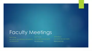 Efficient Workflow Management for Faculty Meetings and Award Establishment