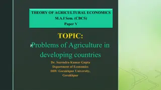 Challenges Faced by Agriculture in Developing Countries