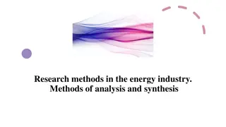 Energy Industry Research Methods and Analysis