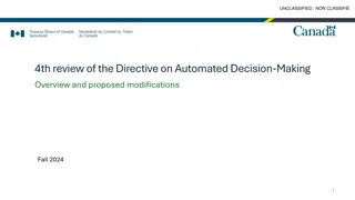 Directive on Automated Decision-Making: Review Overview and Proposed Modifications
